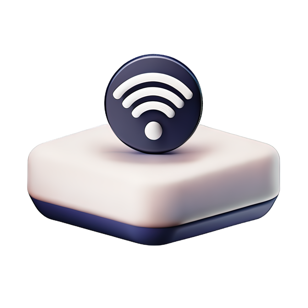 Wireless wifi 3D Icon png