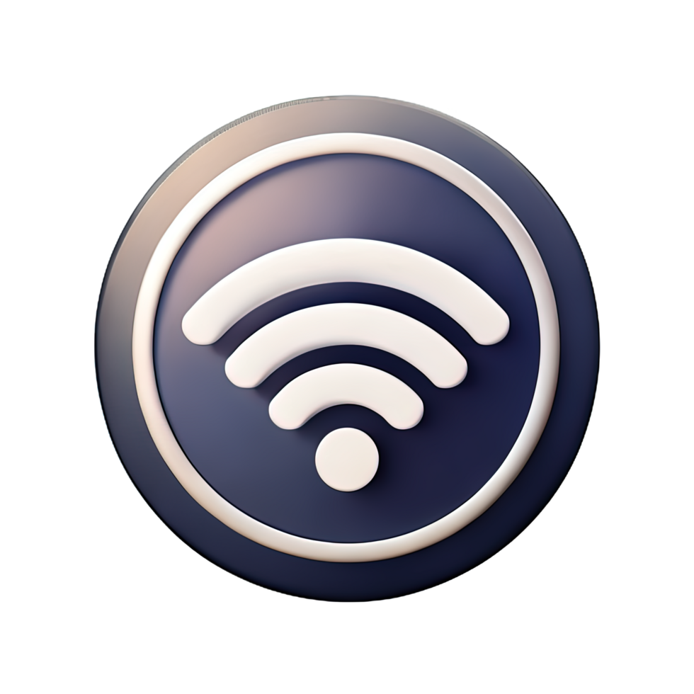 draadloze Wifi 3d icoon png