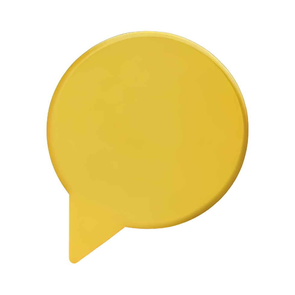 3D speech bubble icons png