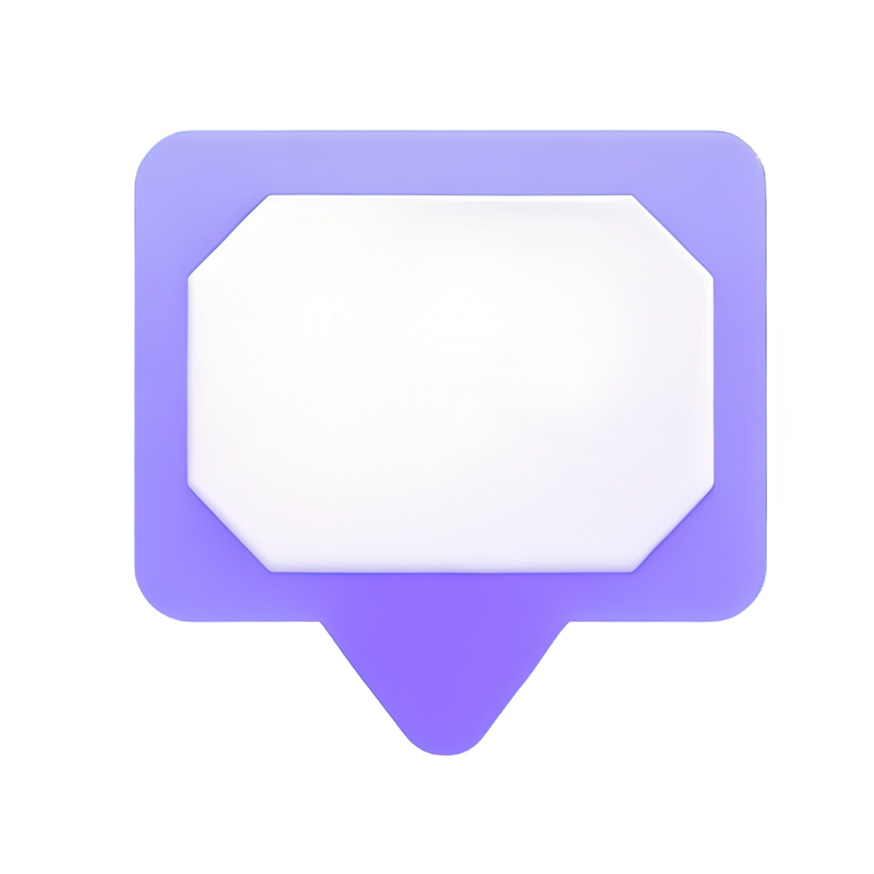 3D speech bubble icons png