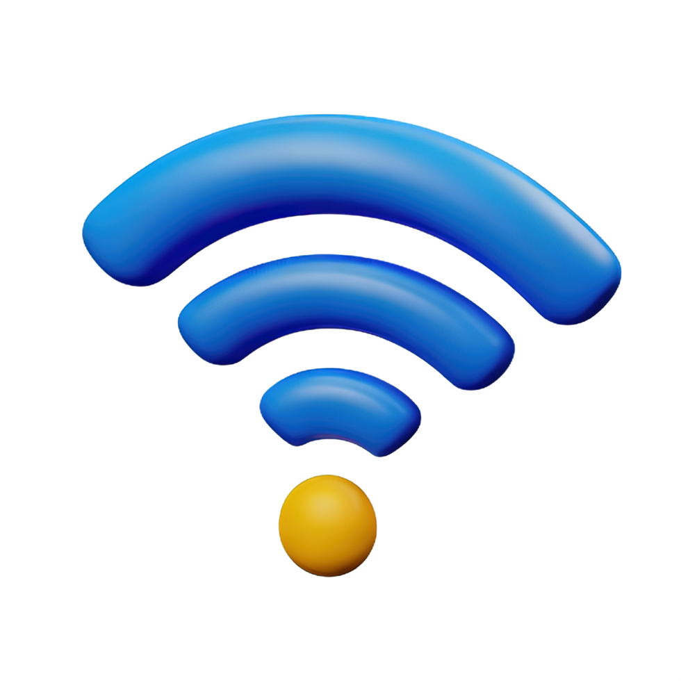 Wireless wifi 3D Icon png