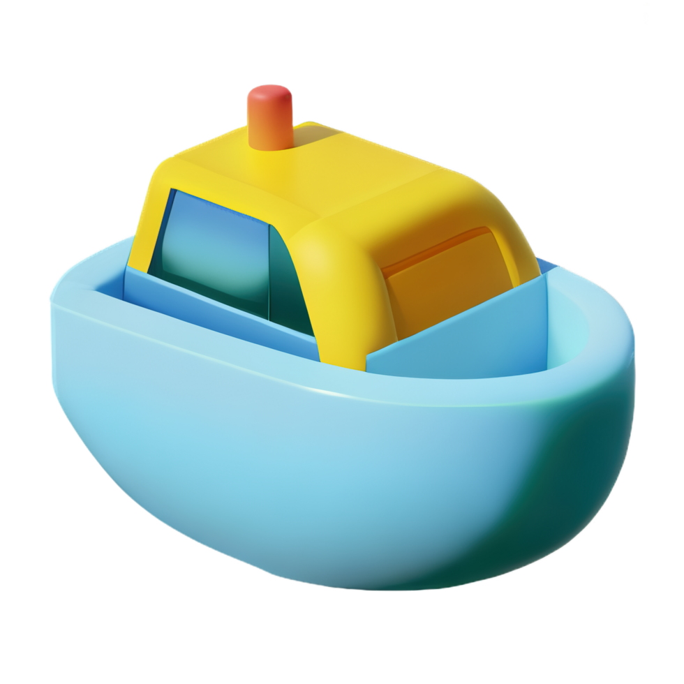 3D Cartoon boat png