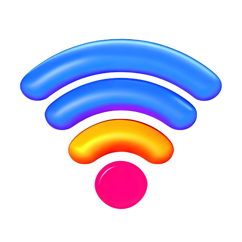 draadloze Wifi 3d icoon png