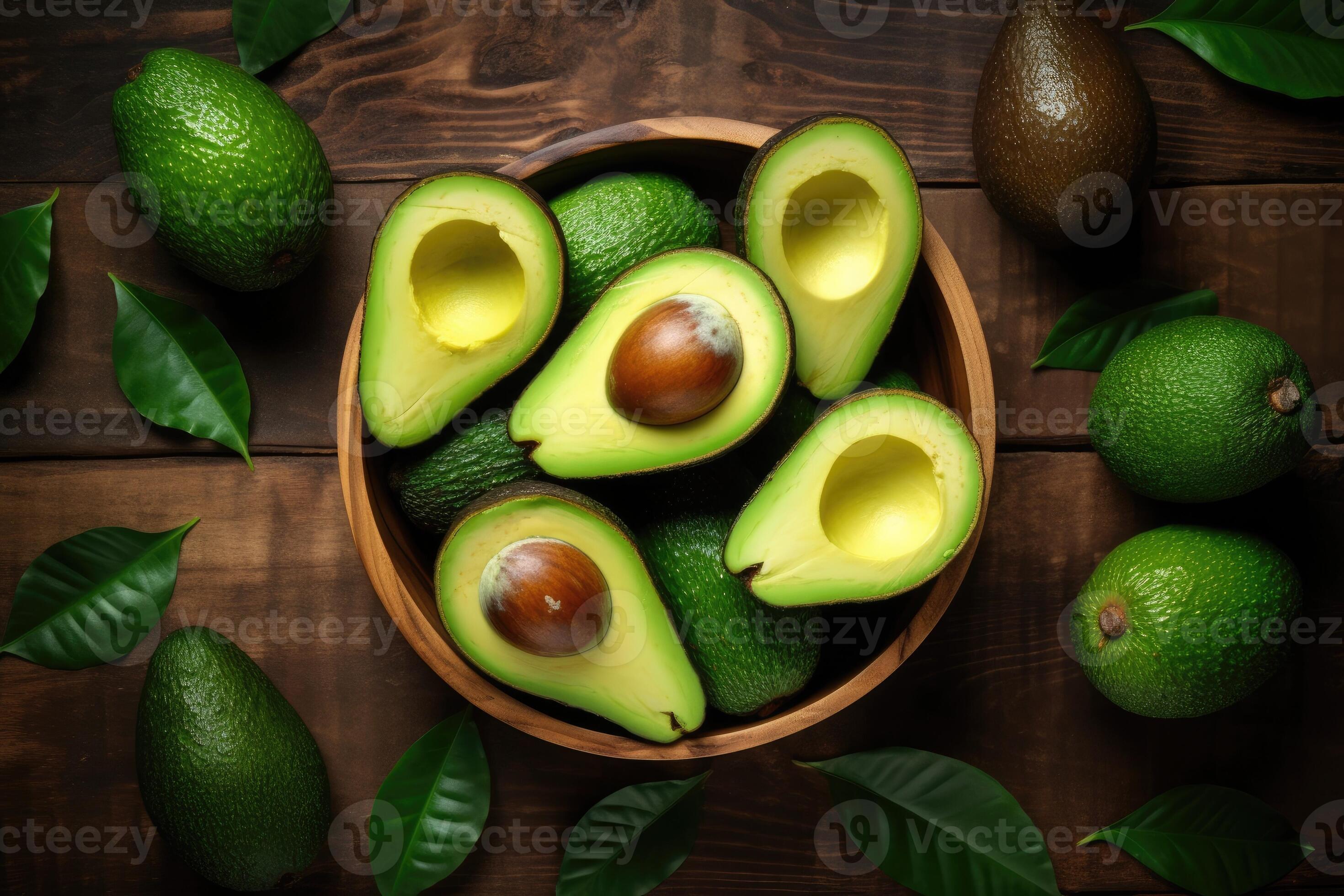 stock photo of avovado in kitchen table flat lay 26552983 Stock Photo ...