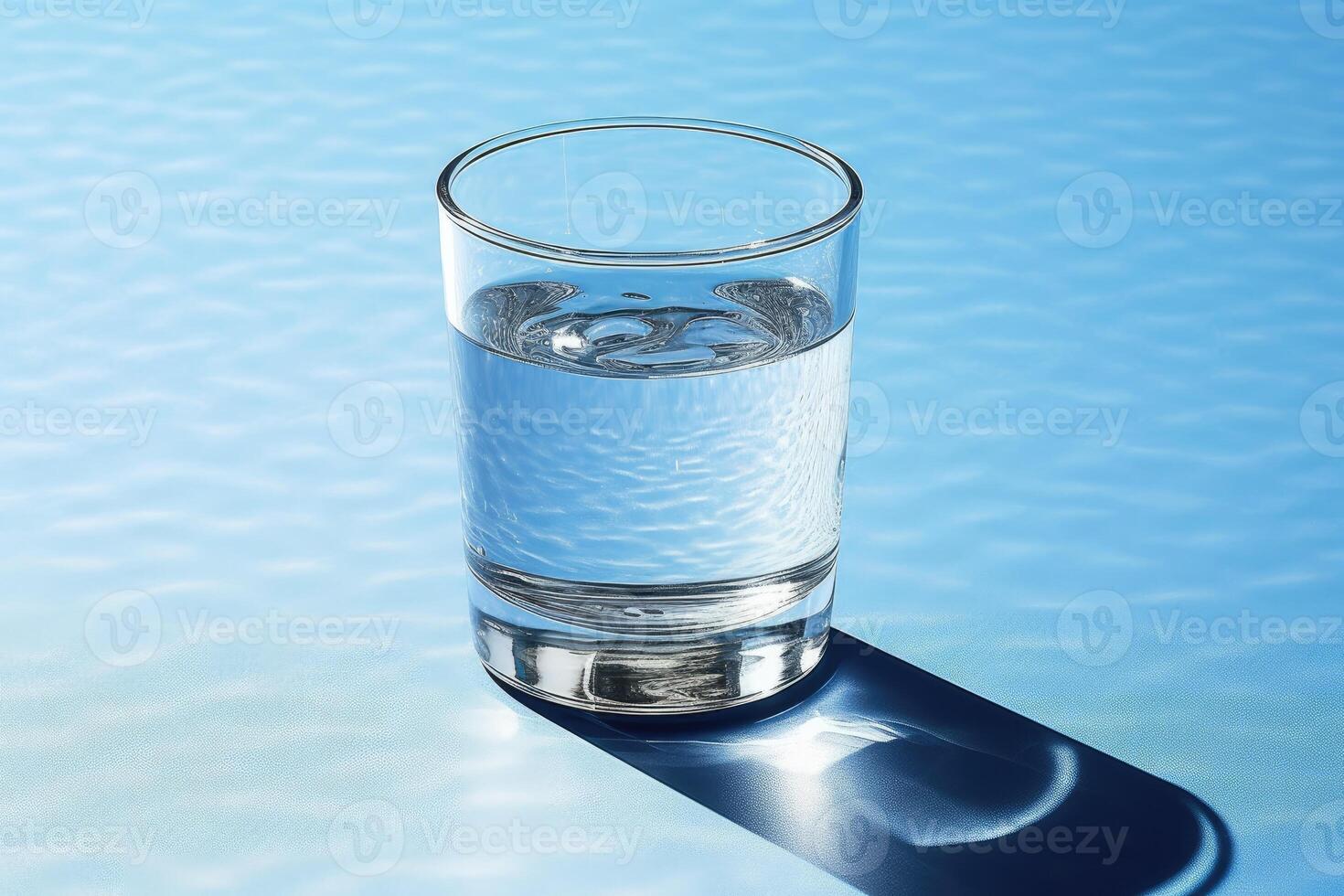 stock photo of a glass of water AI Generated