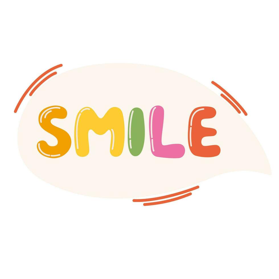 Vector positive lettering for printing, postcards and posters
