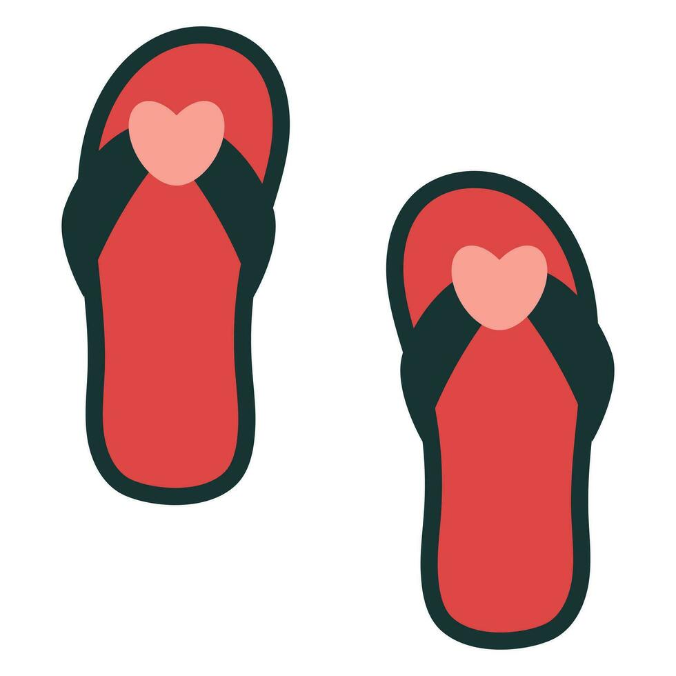 Flip flops icon. Vector illustration.