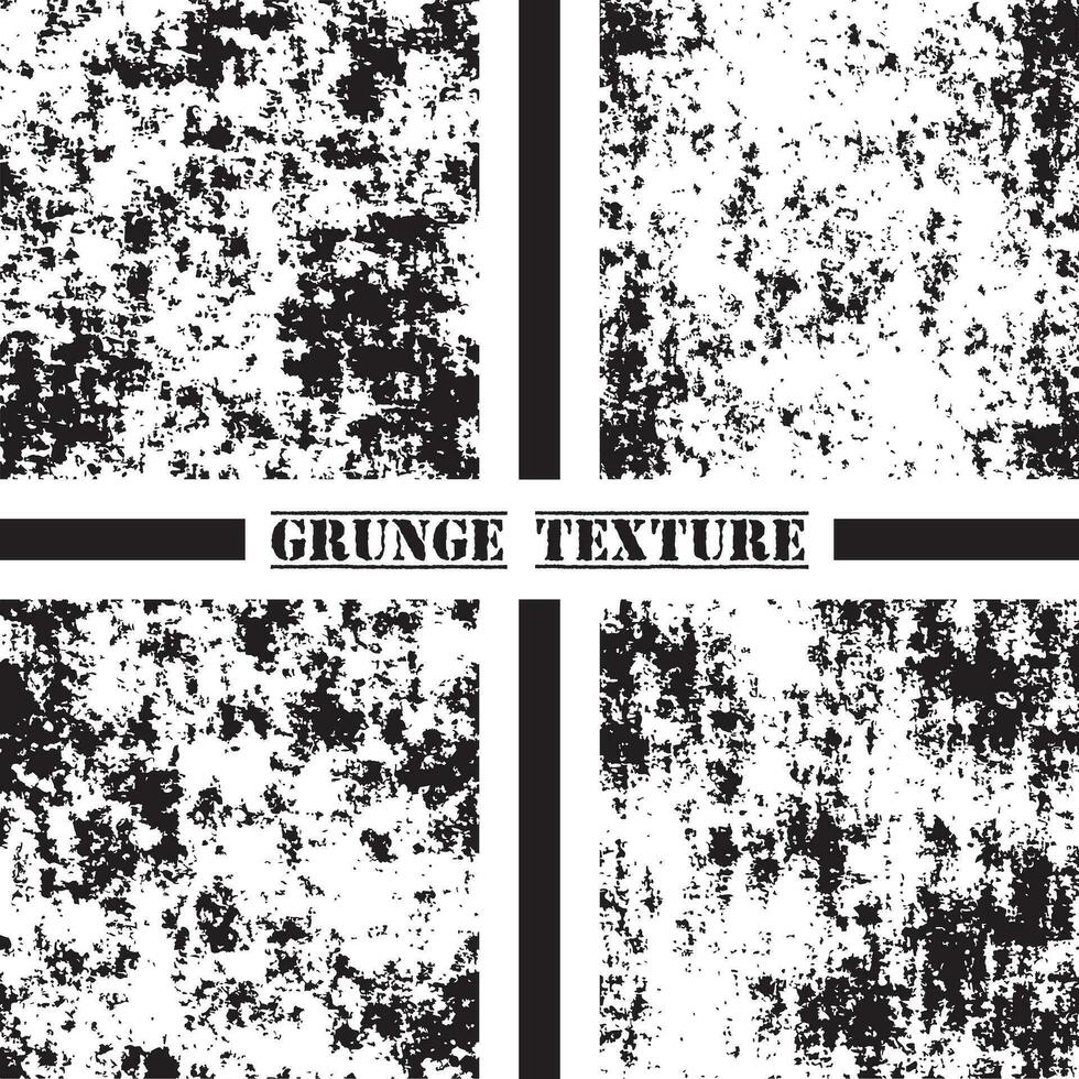 Black and white grunge texture. Grunge textures set. Dust overlay. vector