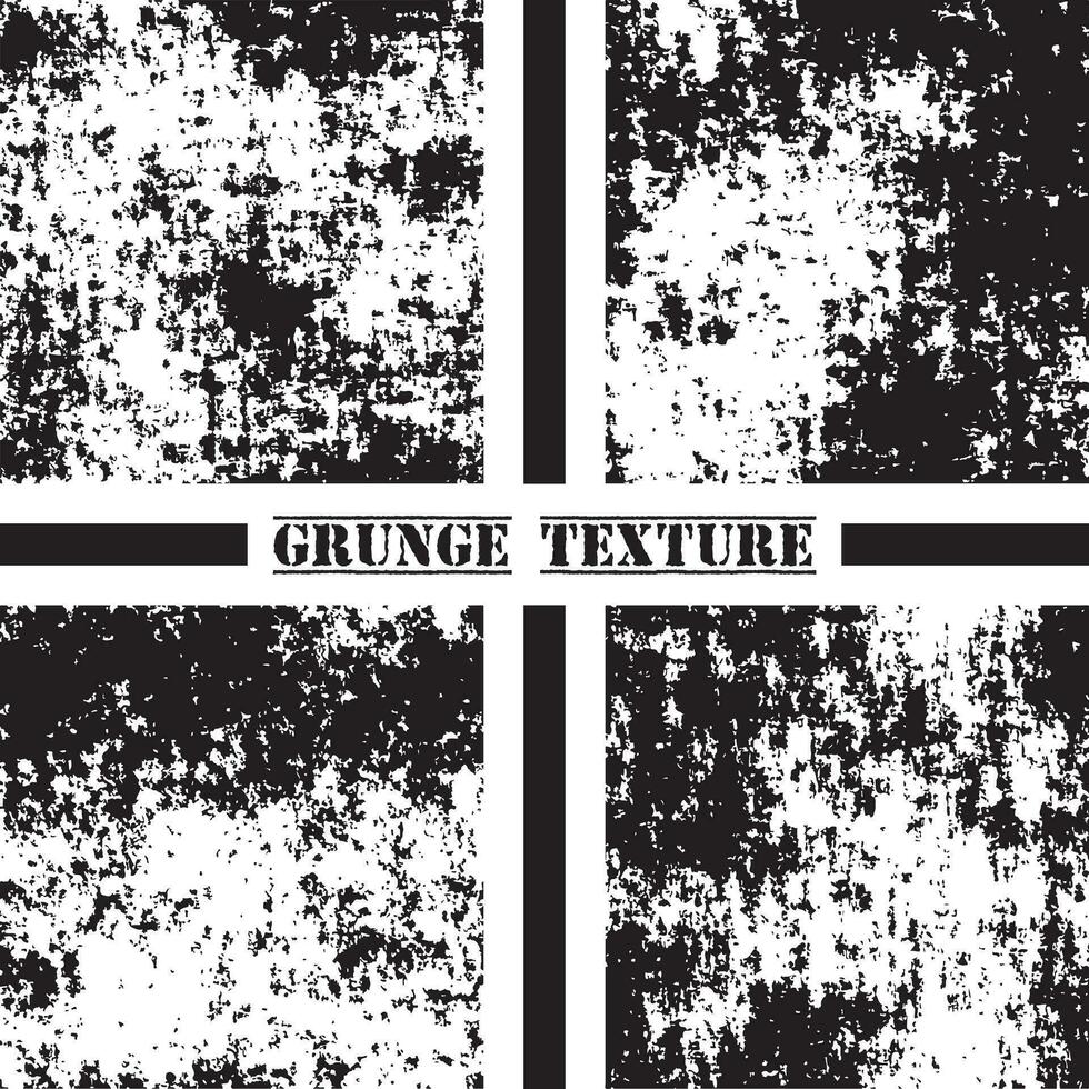 Black and white grunge texture. Grunge textures set. Dust overlay. vector