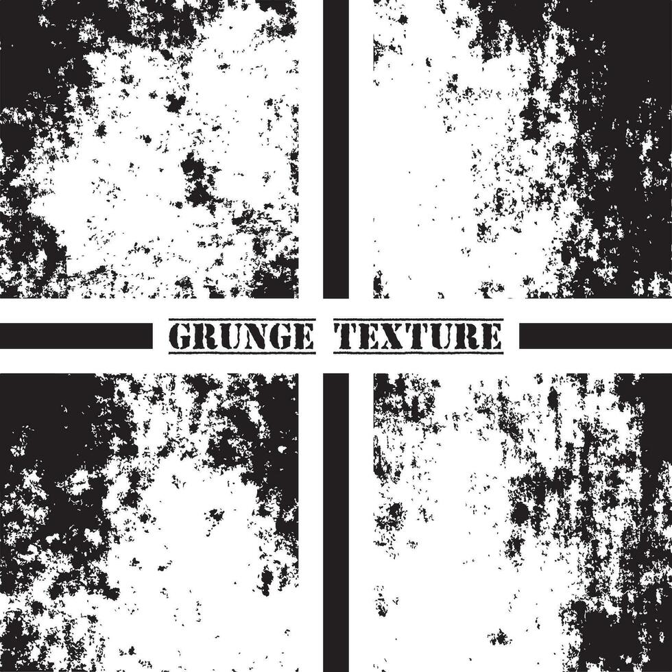 Black and white grunge texture. Grunge textures set. Dust overlay. vector