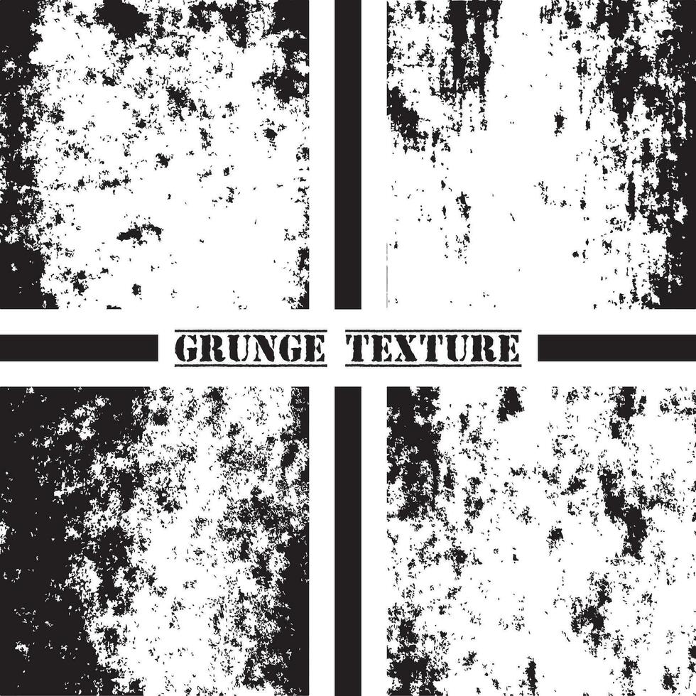 Black and white grunge texture. Grunge textures set. Dust overlay. vector