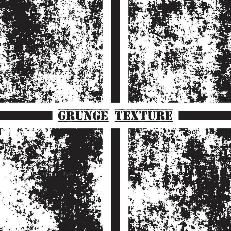 Black and white grunge texture. Grunge textures set. Dust overlay. vector