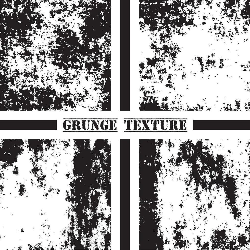 Black and white grunge texture. Grunge textures set. Dust overlay. vector