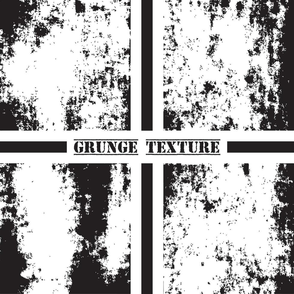 Black and white grunge texture. Grunge textures set. Dust overlay. vector