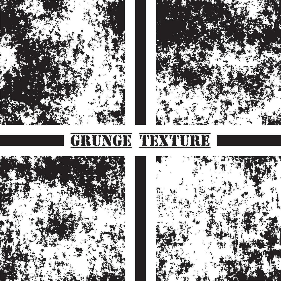 Black and white grunge texture. Grunge textures set. Dust overlay. vector