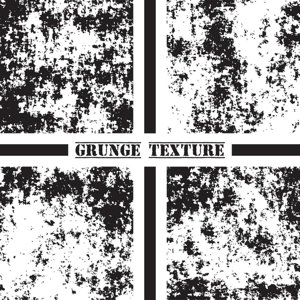 Black and white grunge texture. Grunge textures set. Dust overlay. vector