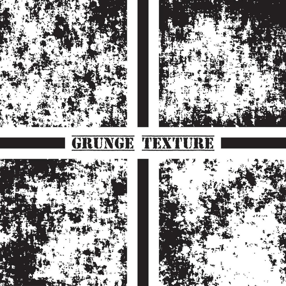 Black and white grunge texture. Grunge textures set. Dust overlay. vector