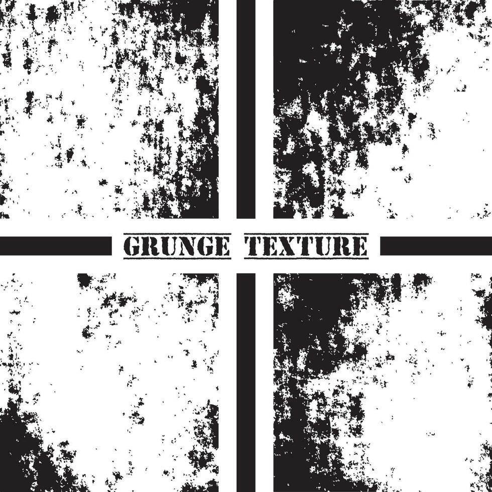 Black and white grunge texture. Grunge textures set. Dust overlay. vector