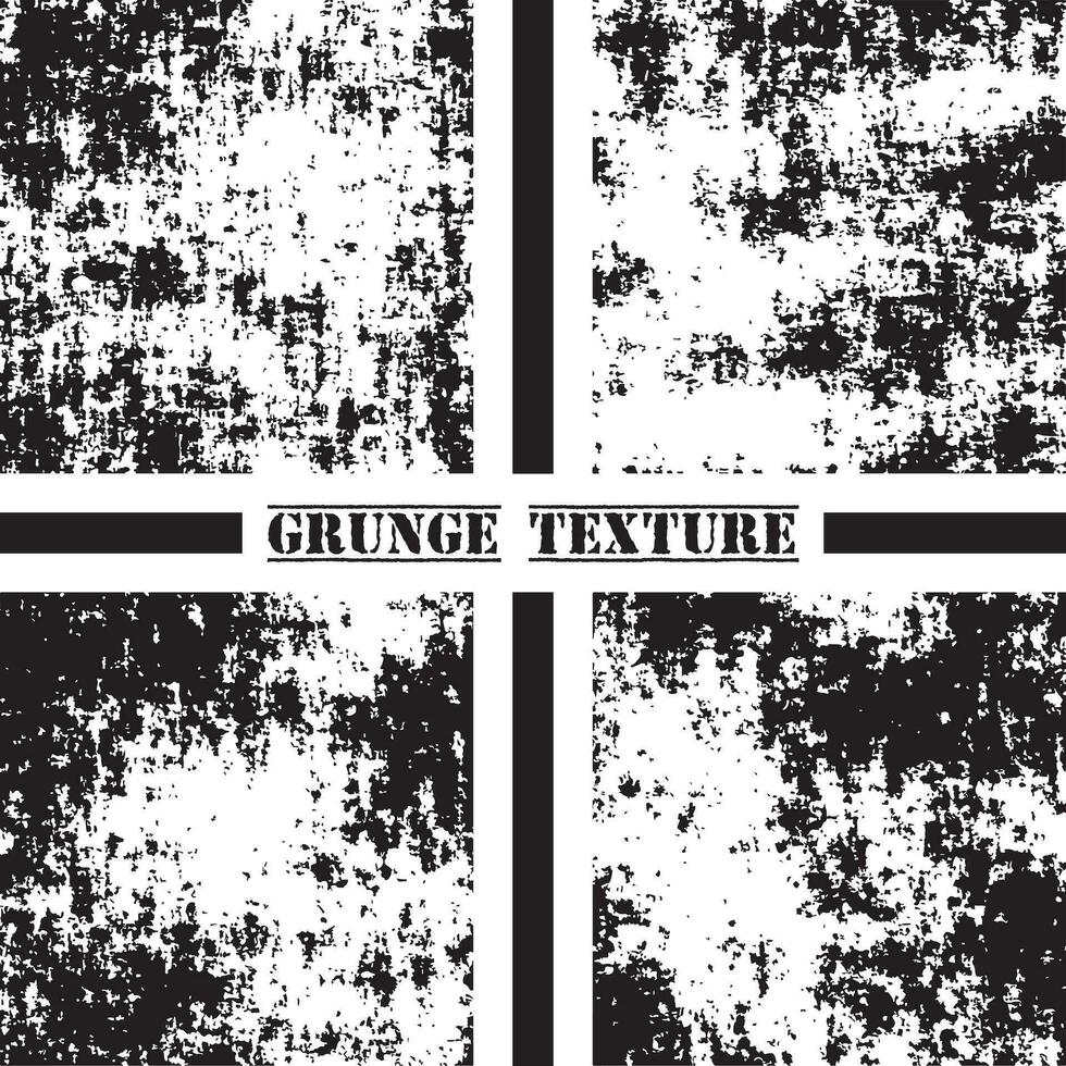 Black and white grunge texture. Grunge textures set. Dust overlay. vector