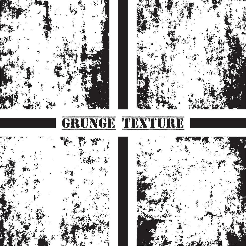 Black and white grunge texture. Grunge textures set. Dust overlay. vector