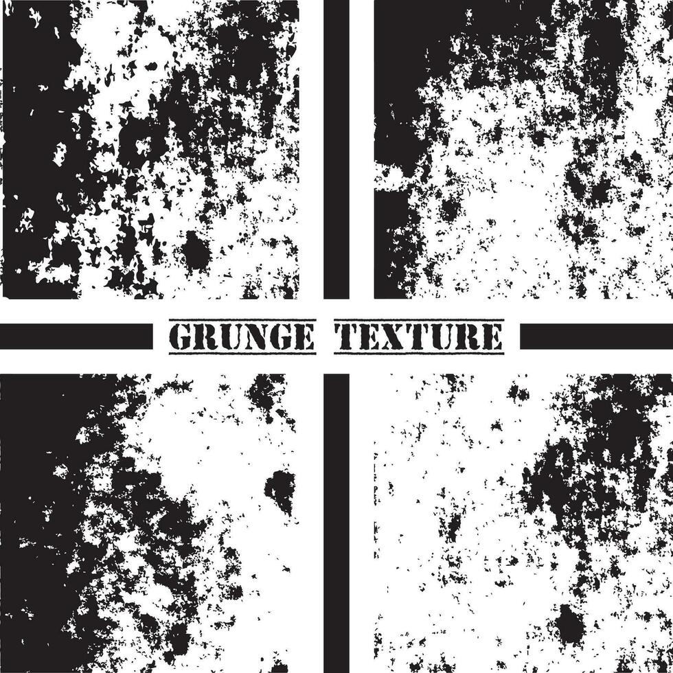 Black and white grunge texture. Grunge textures set. Dust overlay. vector