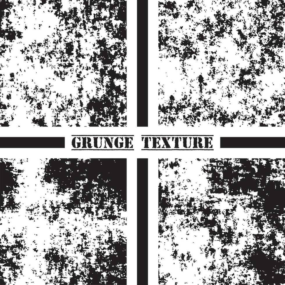 Black and white grunge texture. Grunge textures set. Dust overlay. vector