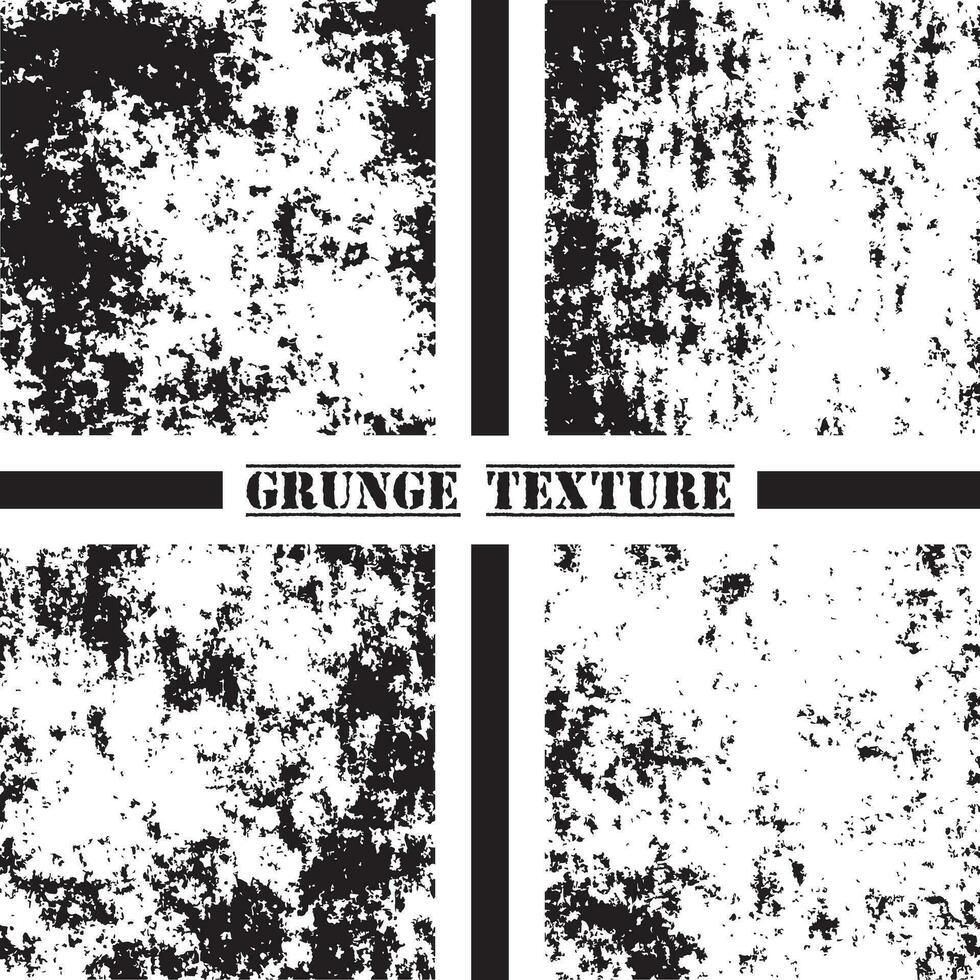 Black and white grunge texture. Grunge textures set. Dust overlay. vector