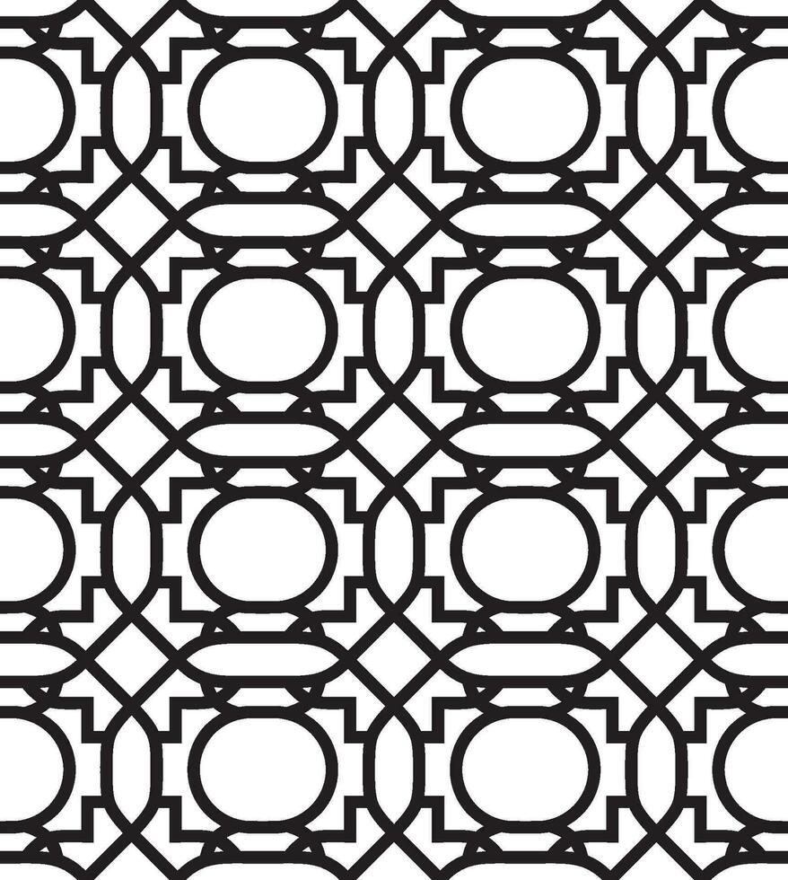 vector sin costura clásico oriental negro modelo. enrejado para el ventana. dibujo para fondo de pantalla y antecedentes. europeo ornamento. oriental motivos para arenado y trazador corte