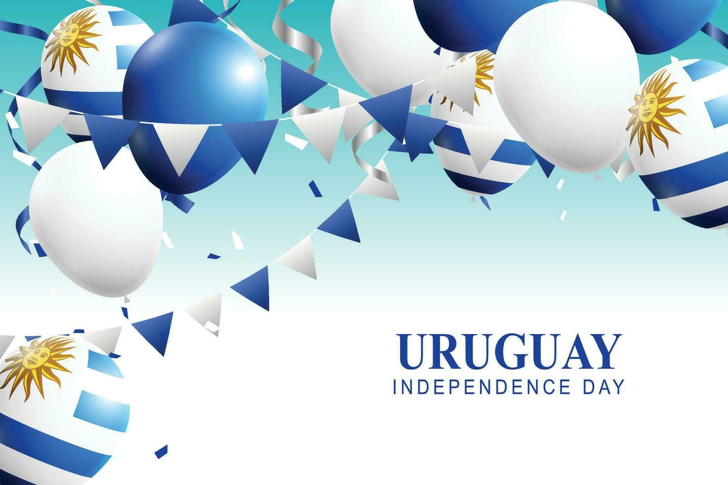 Uruguay Independence Day background. vector