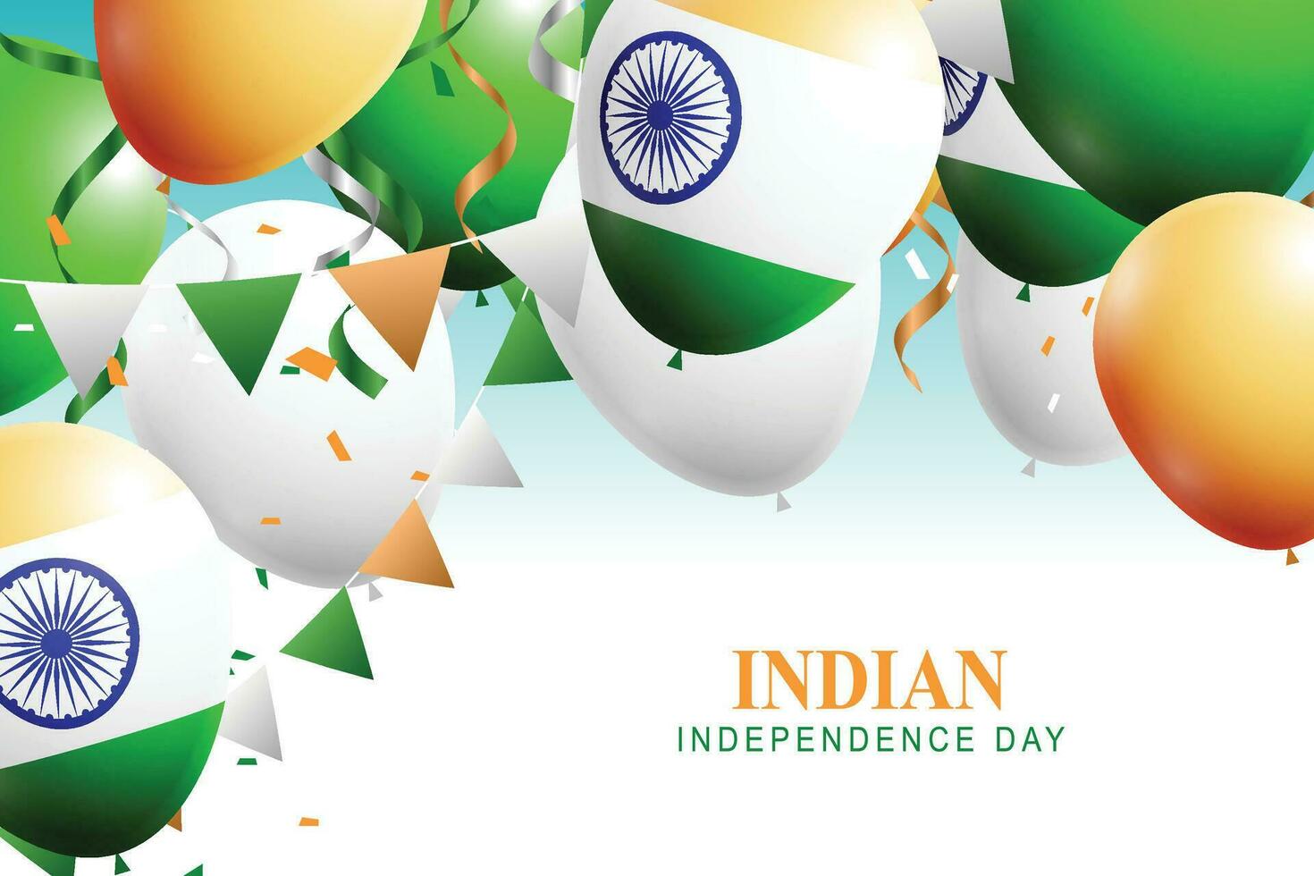 Indian Independence Day background. vector