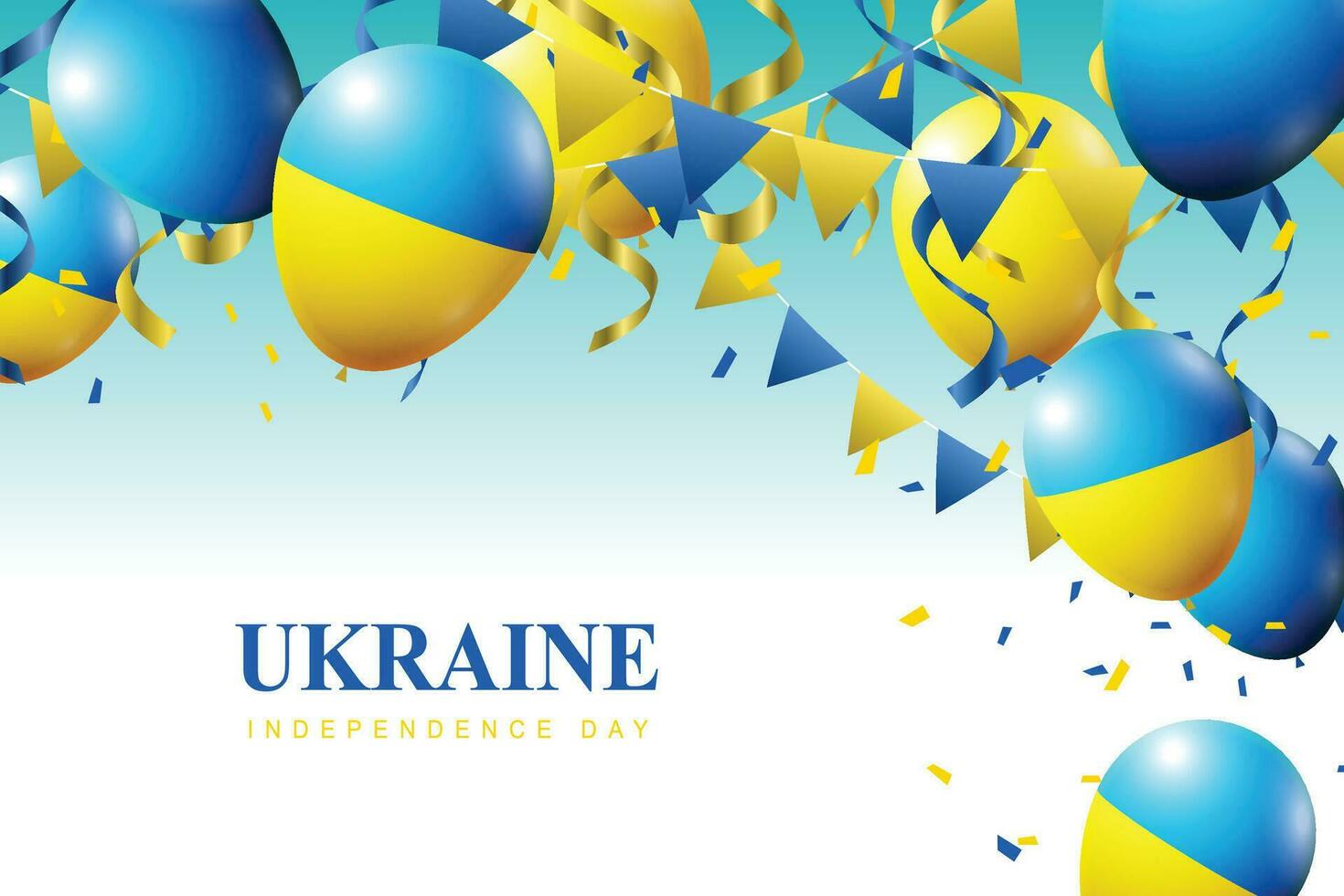 Ukraine Independence Day background. vector