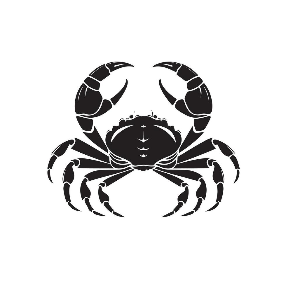 ermitaño cangrejo siluetas negro plano color sencillo elegante ermitaño cangrejo animal vector y ilustración blanco antecedentes