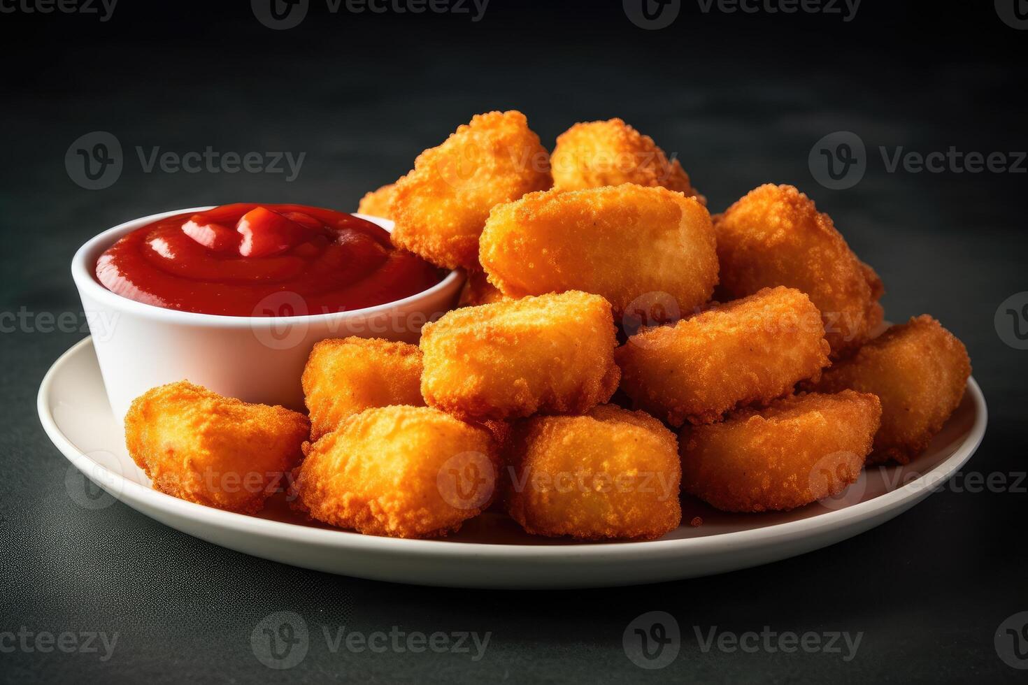 stock photo of chicken nugget food photography AI Generated