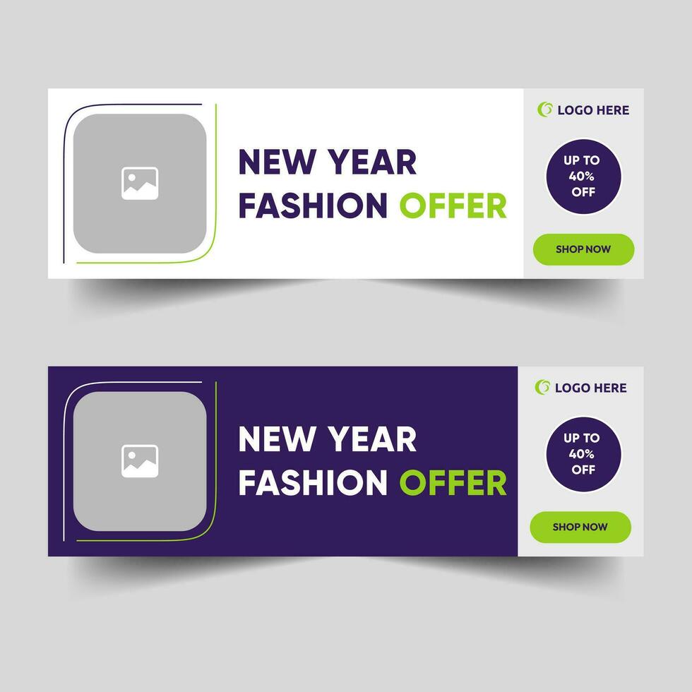 New year comes web banner for fashion, social media post and creative banner design vector
