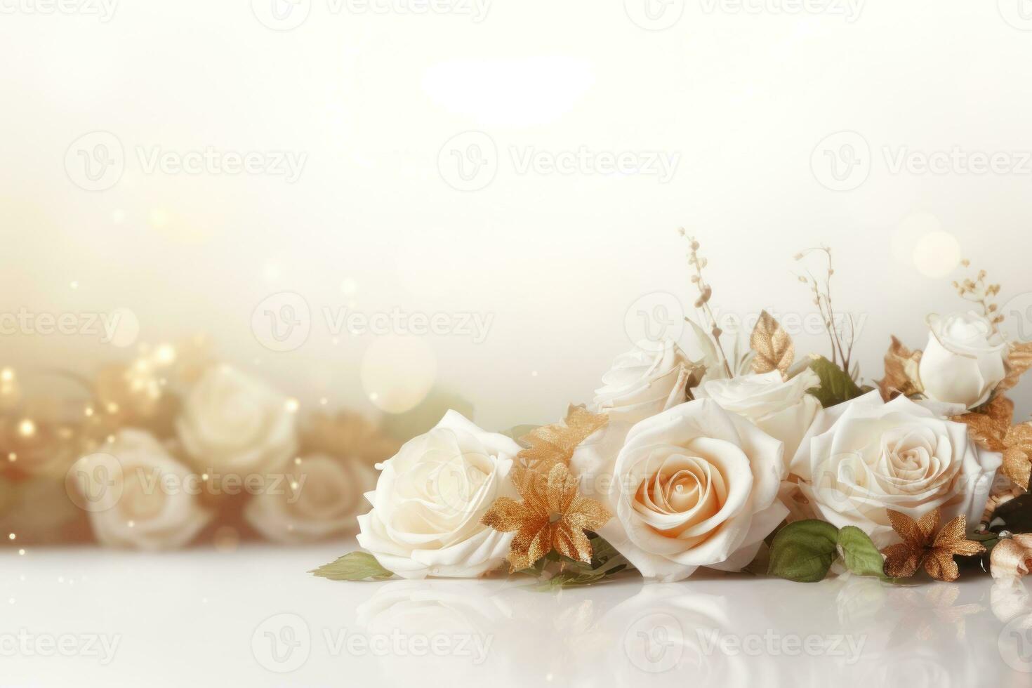 Wedding flowers background photo