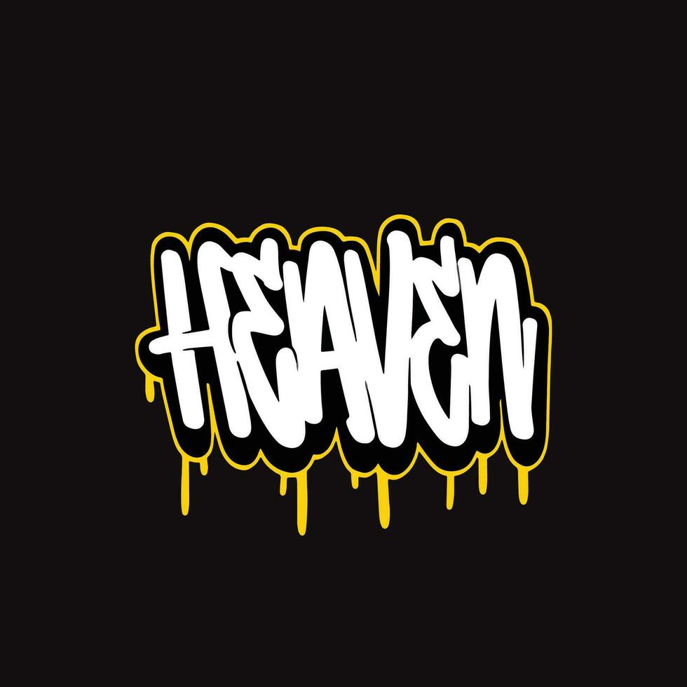 word text street art graffiti tagging for clothing brand vector