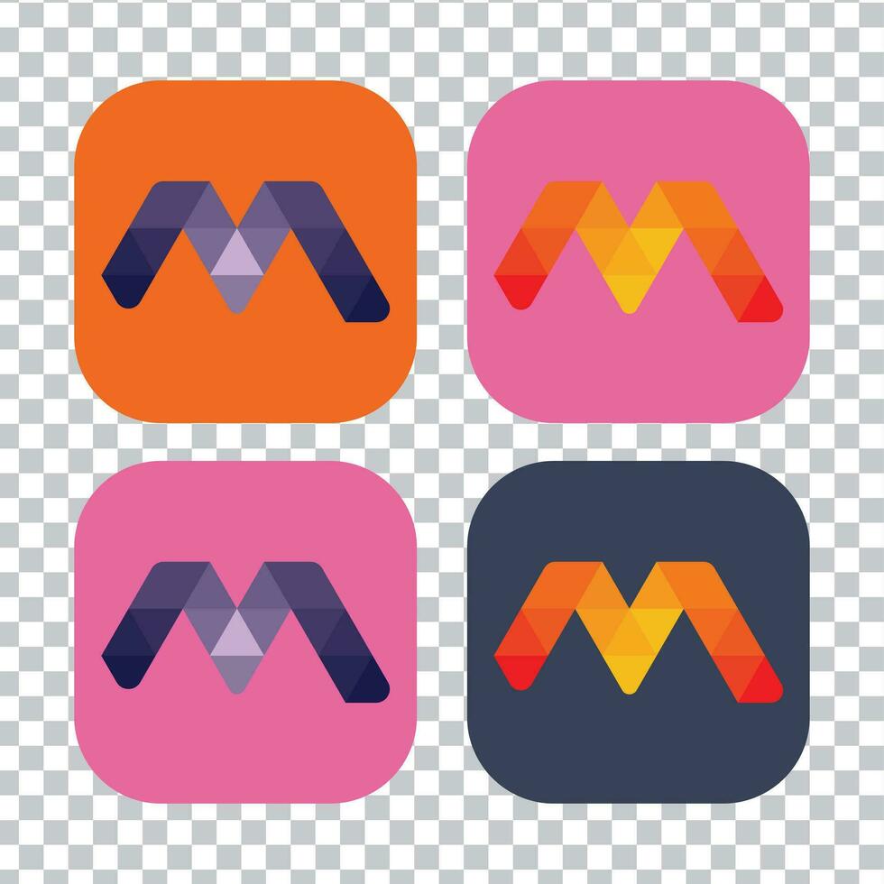 M Letter Logo Or Icon, Vector Logo