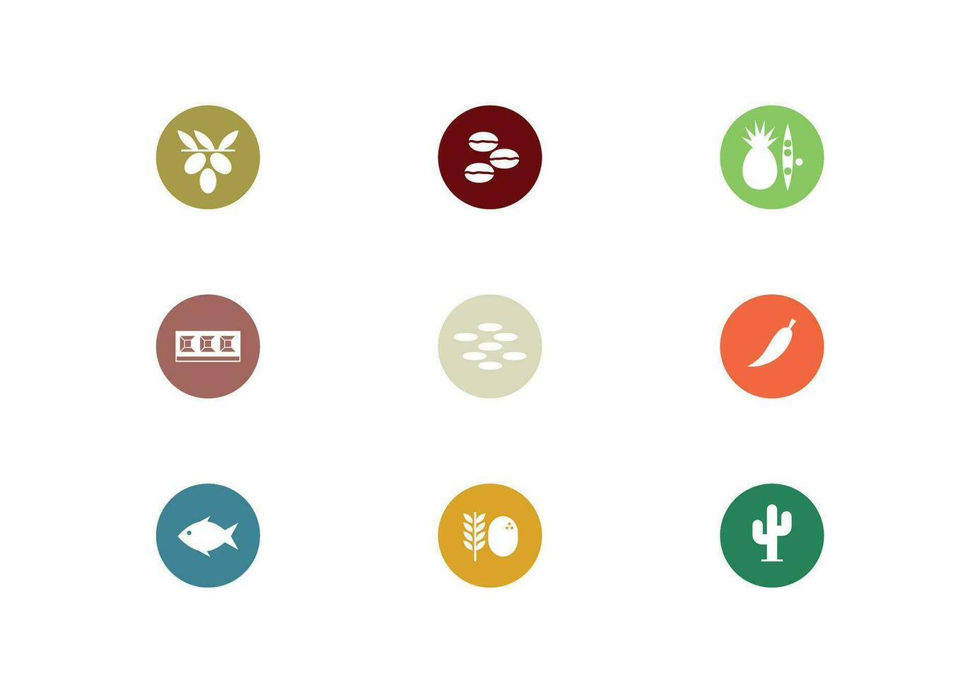 Food Production Icons vector