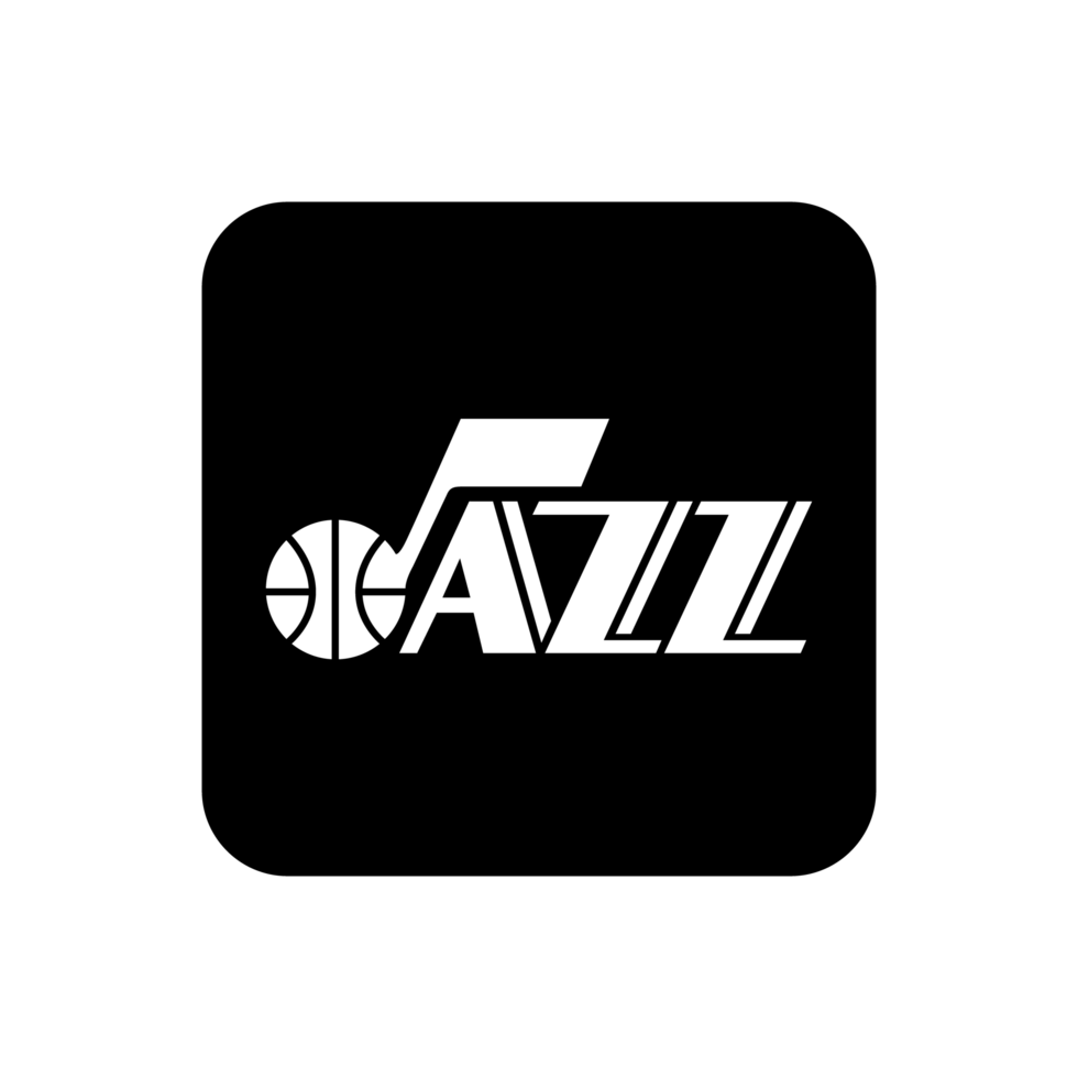 Utah jazz logo black and white transparent PNG 26555251 PNG