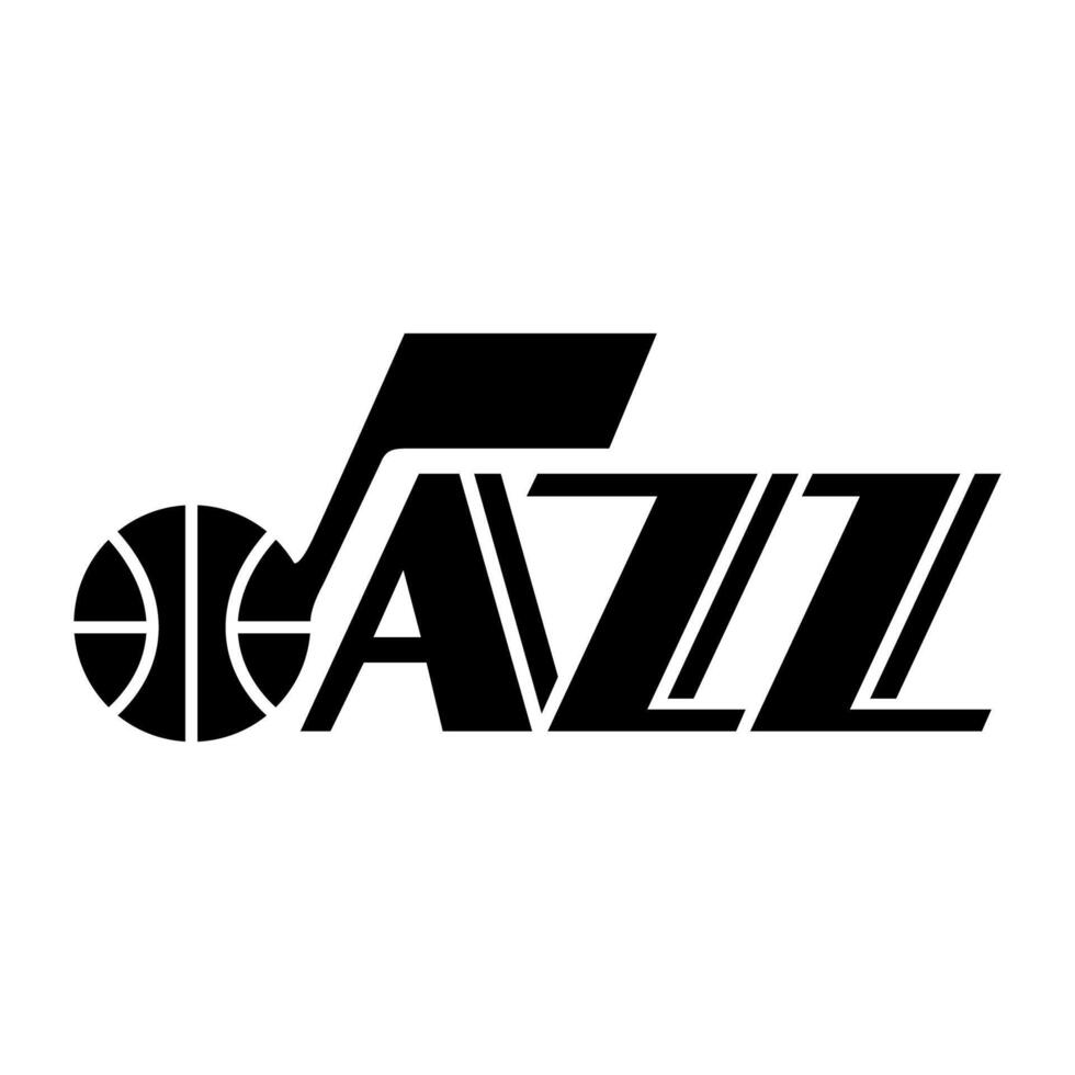 Utah jazz black logo editorial vector 26555266 Vector Art at Vecteezy