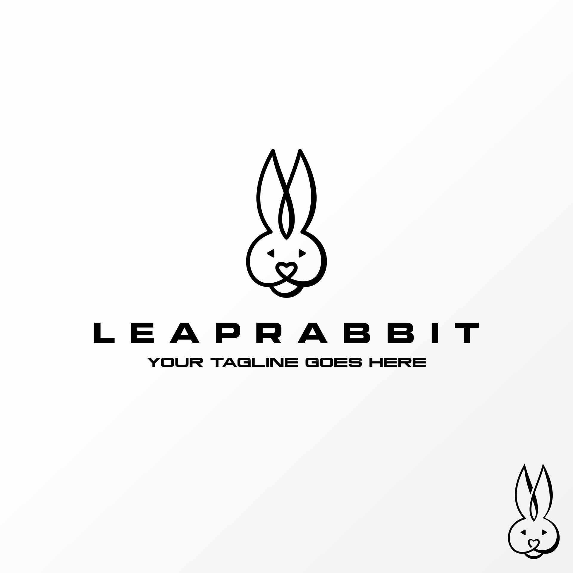 Premium Vector  Rabbit logo design