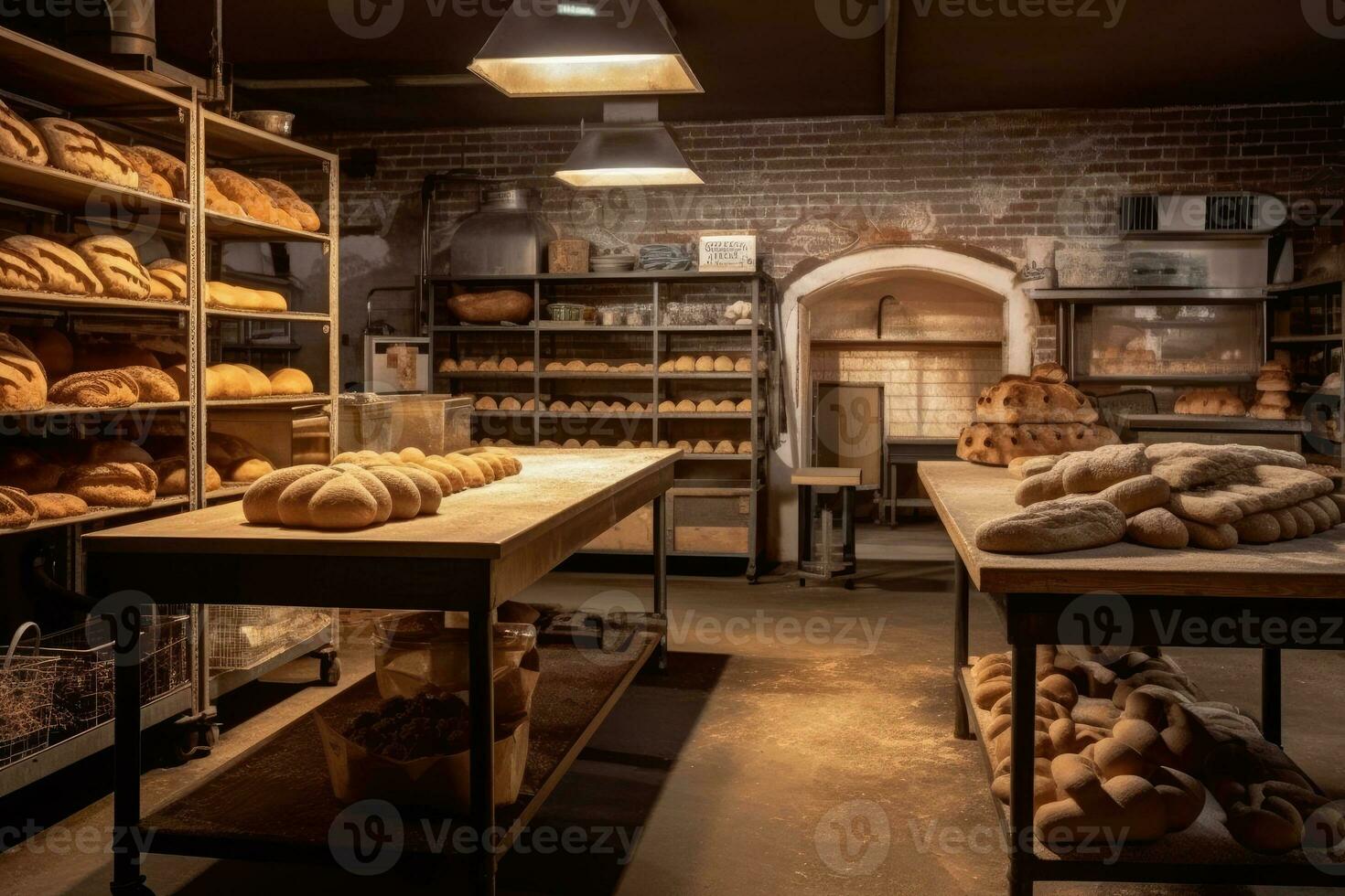 stock photo of inside bakery AI Generated