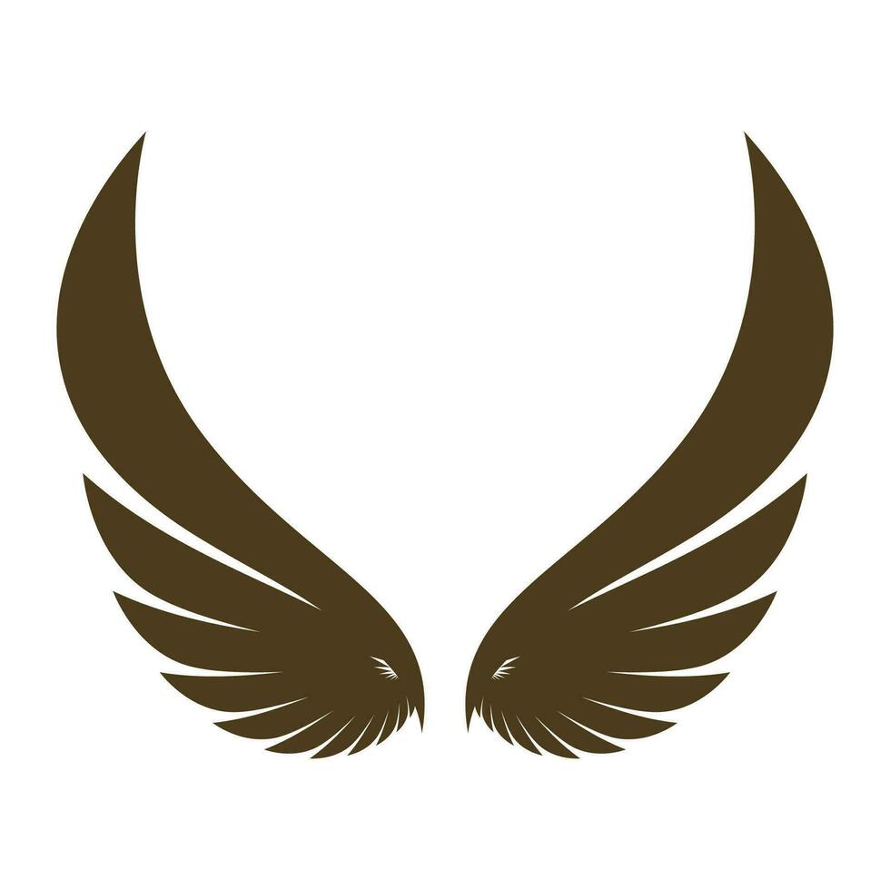 wings illustration design icon logo vector