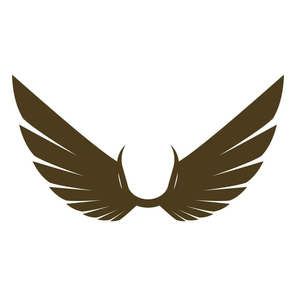 wings illustration design icon logo vector