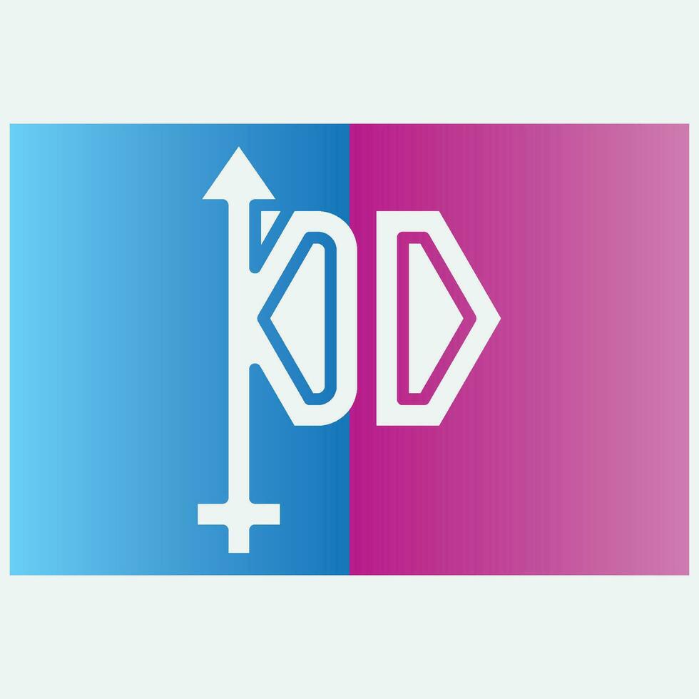 diagonal icon logo gender vector