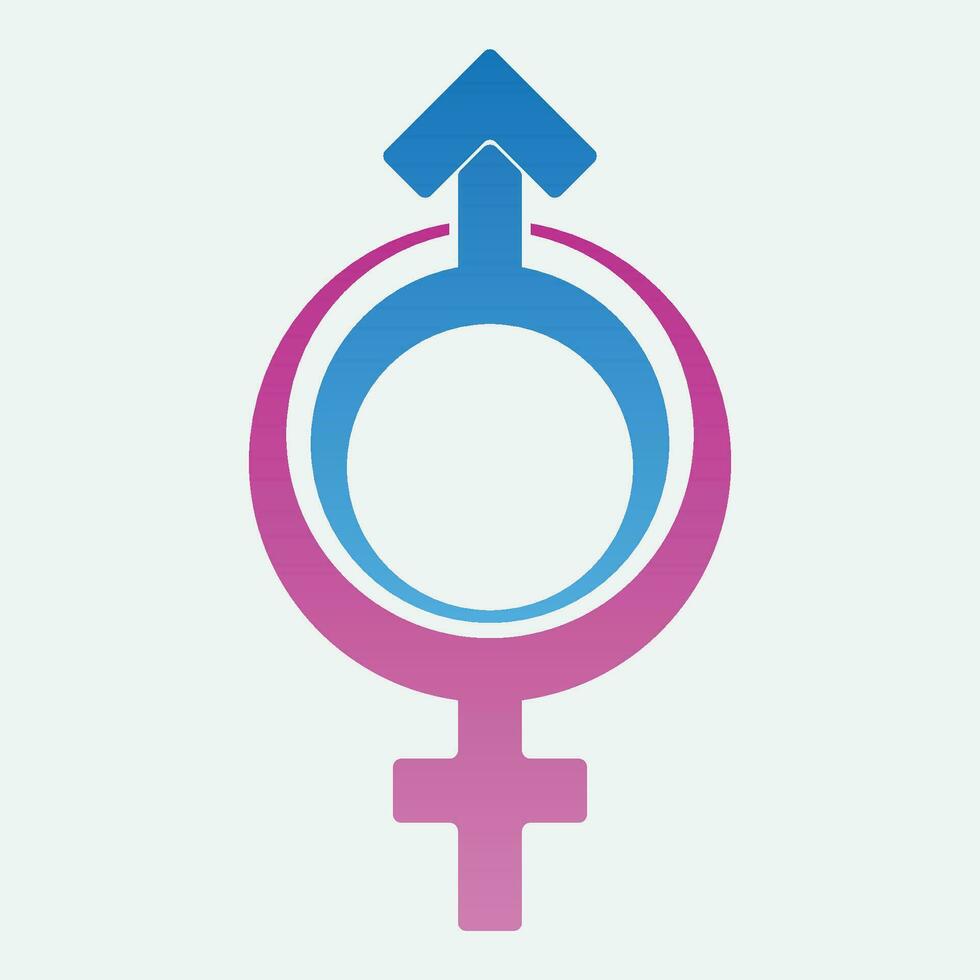 male and female gender logos vector