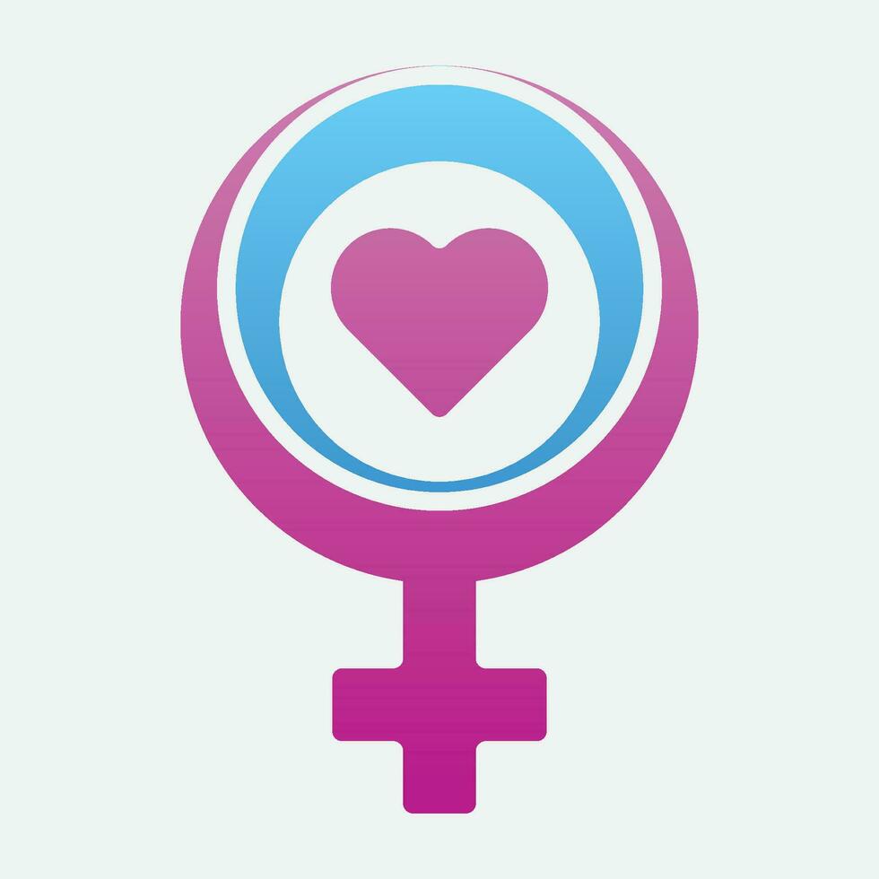 male and female gender logos vector