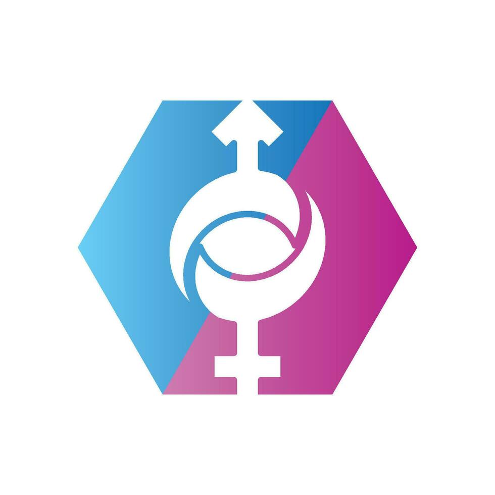 gender illustration logo. vector