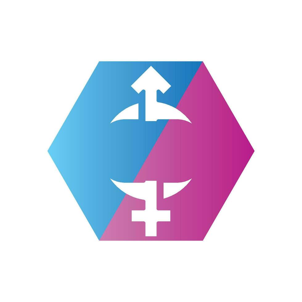 gender illustration logo. vector