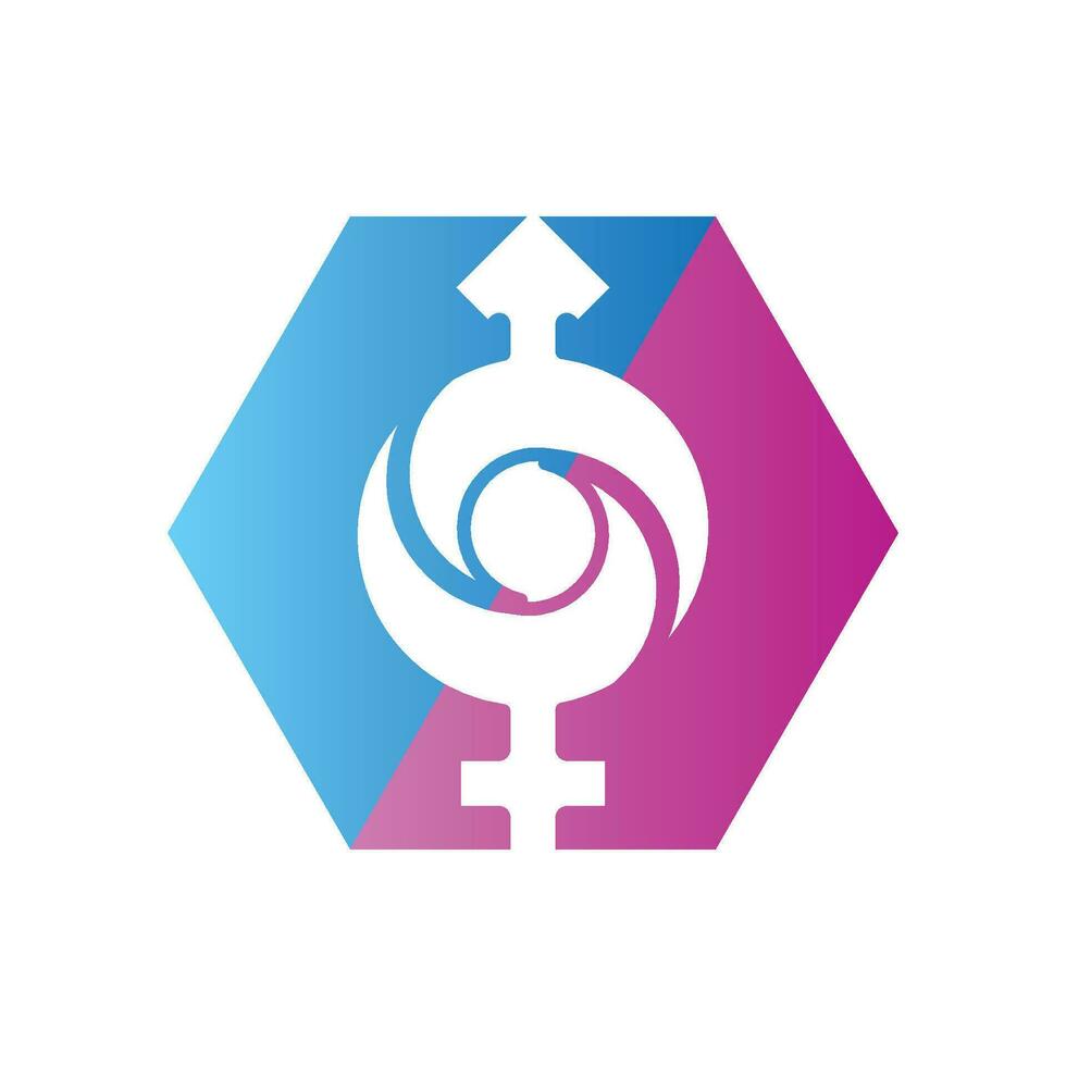 gender illustration logo. vector